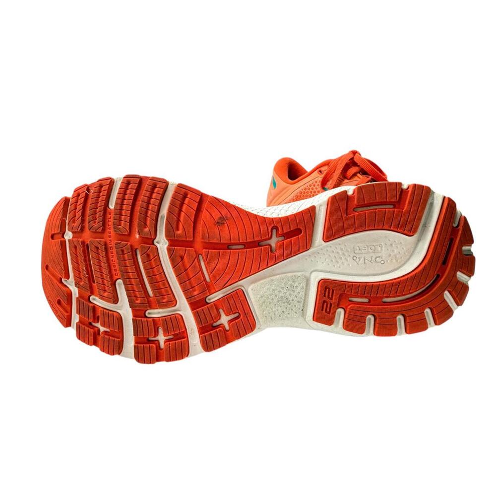 BROOKS Adrenaline GTS 22 Women's Trainers Running Shoes Orange Size 9 - Picture 13 of 15